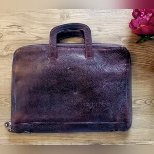 Wilsons Leather Chocolate Brown Leather Unisex portfolio